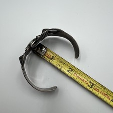 Vintage Silver Products Fred Harvey Era Coin Silver Turquoise Cuff Bracelet - Additional view 5