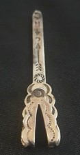 Vintage Native American Fred Harvey Sterling Silver Hand Stamped Bookmark - Additional view 2