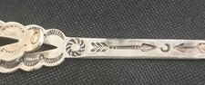 Vintage Native American Fred Harvey Sterling Silver Hand Stamped Bookmark - Additional view 9