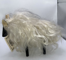 Navajo Folk Art Hand Made Goat or Sheep COA Wood Leather Wool Nails Fred Harvey - Additional view 7