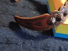 Vintage Fred Harvey Era Copper Cuff Bracelet Southwestern Style - Additional view 3