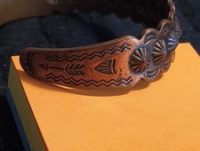 Vintage Fred Harvey Era Copper Cuff Bracelet Southwestern Style - Additional view 4