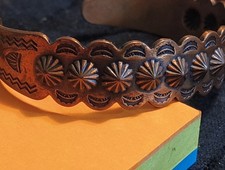Vintage Fred Harvey Era Copper Cuff Bracelet Southwestern Style - Additional view 5