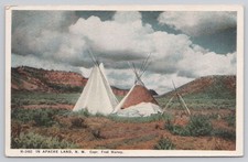 In Apache Land New Mexico NM Postcard Fred Harvey