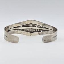 Fred Harvey Tribute Turquoise Sterling Silver Thunderbird Cuff Bracelet - Additional view 6