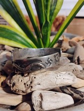 Navajo Fred Harvey Era 1930's Green Turquoise Rattlesnake Whirling Log Silver... - Additional view 12