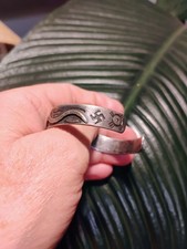 Navajo Fred Harvey Era 1930's Green Turquoise Rattlesnake Whirling Log Silver... - Additional view 7