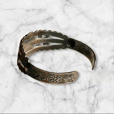 Vintage Navajo Fred Harvey Era Cross Arrow Sterling Silver Cuff Bracelet - Additional view 3