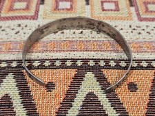 VTG Fred Harvey Era Sterling Silver & Stamped Whirling Log Cuff Bracelet 6.5” - Additional view 5