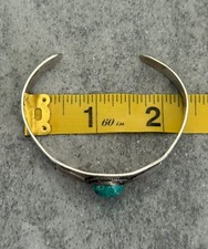 Vintage Fred Harvey Era Navajo Turquoise arrow Coin silver Bracelet 7 G2U - Additional view 9