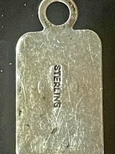 Vintage Fred Harvey Thunderbird Sterling Silver Turquoise Charm 50 Yrs+ - Additional view 2