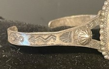 Vintage Fred Harvey Sterling silver With Malachite Stone- Many Stampings - Additional view 2