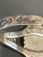 Vintage Fred Harvey Sterling silver With Malachite Stone- Many Stampings - Additional view 3