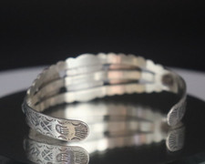 Vtg Fred Harvey Era Navajo Sterling Silver Turquoise Cuff Bracelet 6