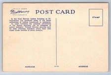 Postcard New Mexico Albuquerque Navajo Weavers Fred Harvey Indian Building  O589 - Additional view 1