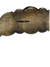 Fred Harvey Era NAVAJO Green TURQUOISE Sterling Silver DOG HORSE Cuff Bracelet - Additional view 5