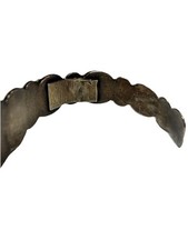 Fred Harvey Era NAVAJO Green TURQUOISE Sterling Silver DOG HORSE Cuff Bracelet - Additional view 6