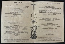 La Fonda Menu Santa Fe NM New Mexico Fred Harvey - 1946 - Additional view 1