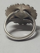 Navajo vintage Fred Harvey Era Sterling Silver Dome Ring Size 5.5  - Additional view 5