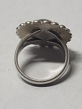 Navajo vintage Fred Harvey Era Sterling Silver Dome Ring Size 5.5  - Additional view 6