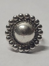 Navajo vintage Fred Harvey Era Sterling Silver Dome Ring Size 5.5