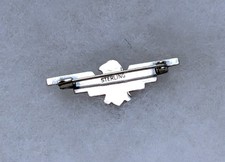 Fred Harvey Era Navajo Sterling Silver 925 Turquoise Thunderbird Brooch Pin - Additional view 4