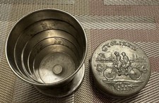 9 Antique Folding Cups, Fred Harvey, Pennsylvania Railroad, Rock Island News - Additional view 18