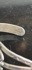 Vintage Navajo Fred Harvey Era Sterling Silver Cuff Bracelet - Additional view 3