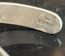 Vintage Navajo Fred Harvey Era Sterling Silver Cuff Bracelet - Additional view 4