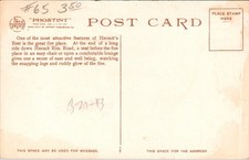 Grand Canyon Arizona AZ Hermits Rest Fire Place Fred Harvey Detroit Pub Postcard - Additional view 1