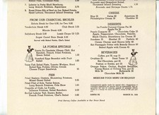 Fred Harvey Menu La Fonda Santa Fe New Mexico 1956 Los Angeles Union Station - Additional view 3