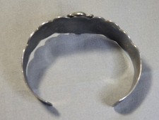 Fred Harvey Era NAVAJO webbd CERRILLOS TURQUOISE Coin Silver FRIENDSHIP Bracelet - Additional view 10