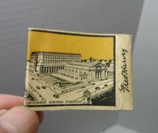 Fred Harvey Restaurant Shops Chicago Union Station vintage Matchbook  - Additional view 1