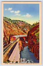 Santa Fe Streamliner Train 1940s Unused Fred Harvey Postcards x5 - Additional view 5