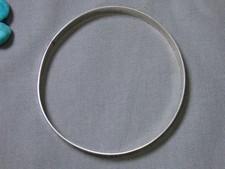 Fred Harvey Era NAVAJO Stamped Coin Silver WHIRLING LOGS 8.25