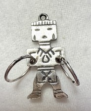 VTG Navajo Kachina Mini Pendant Charm Harvey Era Hoop Dancer  - Additional view 2