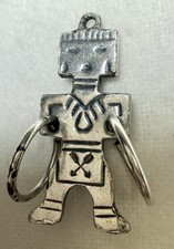 VTG Navajo Kachina Mini Pendant Charm Harvey Era Hoop Dancer  - Additional view 7
