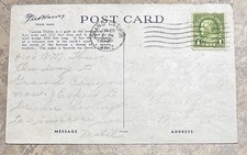 1935 FRED HARVEY RAILROAD POSTCARD CANYON DIABLE ARIZONA 1935 POSTMARK - Additional view 1