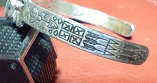 Old Pawn Fred Harvey Navajo Sterling Silver Turquoise Thunderbird Snake Bracelet - Additional view 2