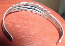 Old Pawn Fred Harvey Navajo Sterling Silver Turquoise Thunderbird Snake Bracelet - Additional view 5