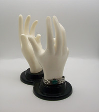 Vintage Navajo Fred Harvey Era Turquoise Sterling Silver Bracelet - Additional view 1