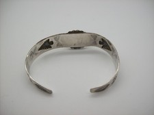 Vintage Navajo Fred Harvey Era Turquoise Sterling Silver Bracelet - Additional view 13