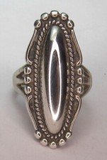 Navajo Fred Harvey Era Sterling Silver Dome CABOCHON Ring NATIVE AMERICAN sz6.5 - Additional view 12