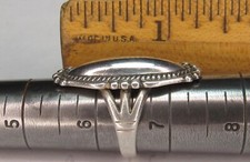 Navajo Fred Harvey Era Sterling Silver Dome CABOCHON Ring NATIVE AMERICAN sz6.5 - Additional view 20