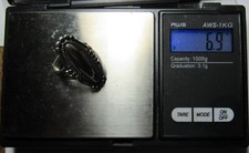 Navajo Fred Harvey Era Sterling Silver Dome CABOCHON Ring NATIVE AMERICAN sz6.5 - Additional view 22