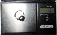 Navajo Fred Harvey Era ARROW Sterling Silver SQUARE Green TURQUOISE Ring sz7.5 - Additional view 23