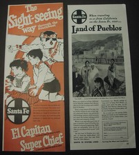 SANTA FE RAILROAD - 57 ads, 1931-1961; Streamliners, Fred Harvey dining cars - Additional view 6