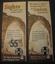 SANTA FE RAILROAD - 57 ads, 1931-1961; Streamliners, Fred Harvey dining cars - Additional view 8