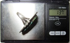 Fred Harvey Era NAVAJO Spider Web Green TURQUOISE Ring NATIVE AMERICAN s9 SIGNED - Additional view 23