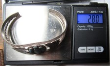 NAVAJO FRED HARVEY ERA STAMPED STERLING SILVER TURQUOISE CLUSTER CUFF BRACELET - Additional view 23